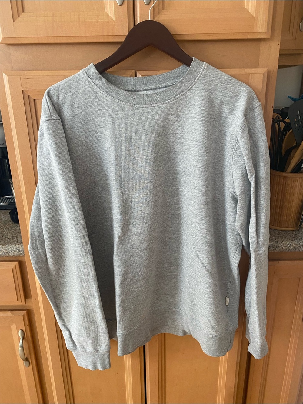 American Giant Light Heather Gray Crewneck Sweatshirt
